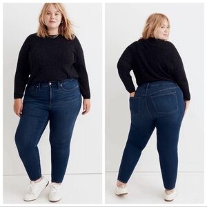 Madewell 10’ High Rise Skinny Stretch Blue Jeans Plus Size 36